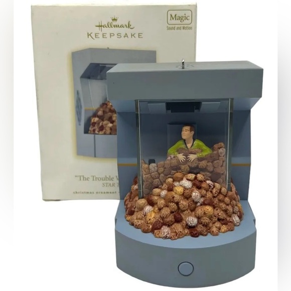 Hallmark Keepsake the Trouble with Tribbles and Pin - Picture 2 of 8